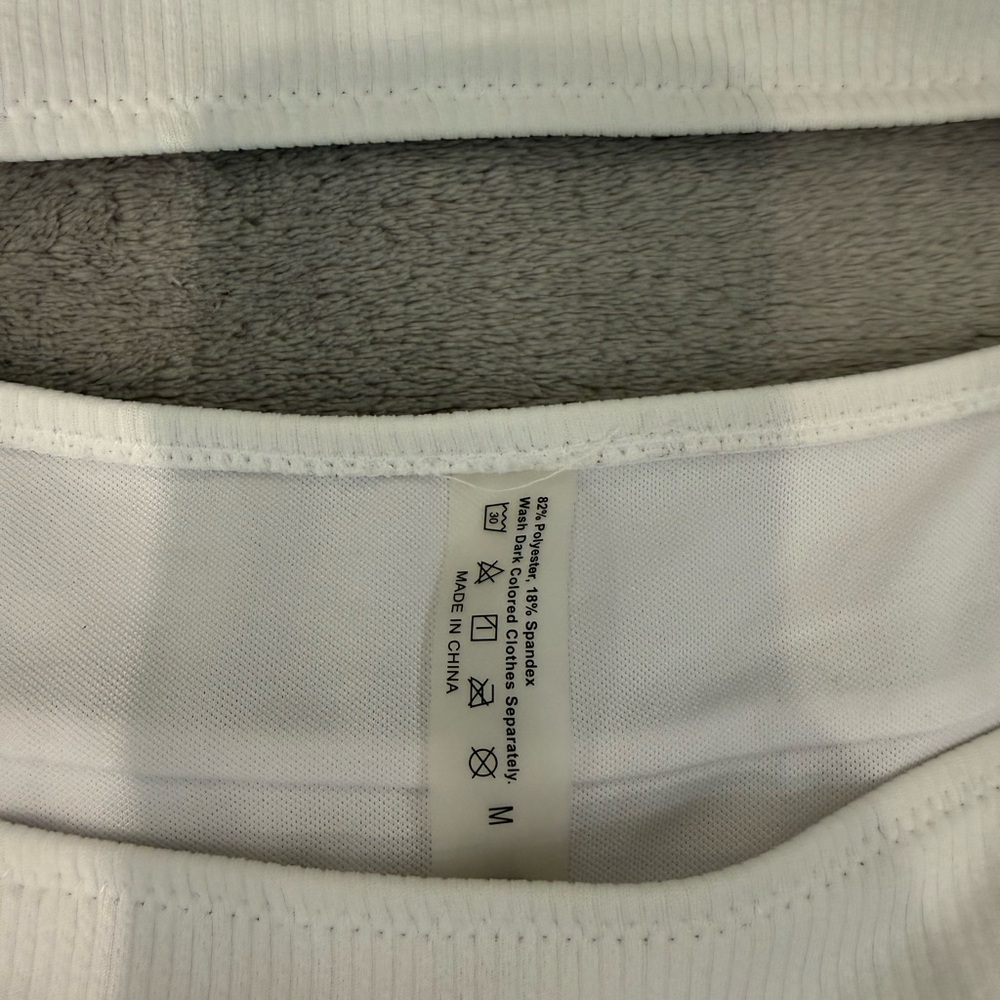 Cream Ribbed Two-Piece Bikini Set - Picture 3 of 3